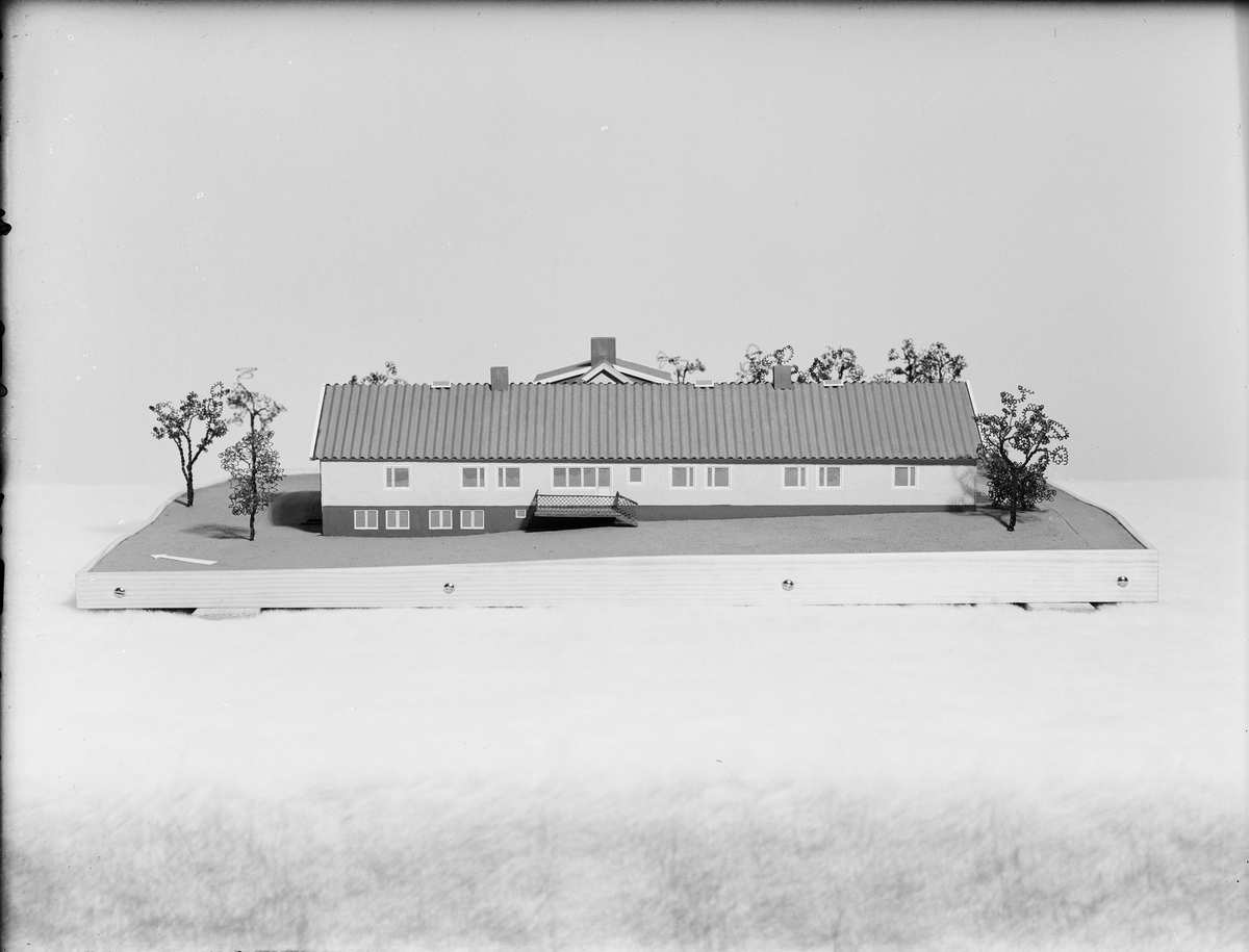 Byggmodell av Östhammars ålderdomshem, Solgården, Östhammar, Uppland