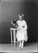 Konfirmand Hilda Andersson från Annö, Valö socken, Uppland 1922