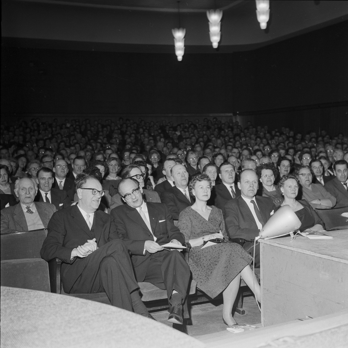 Socialdemokratiska partidistiktet - 50-årsjubileum i Folkets hus, stadsminister Tage Erlander var hedersgäst, Uppsala 1960