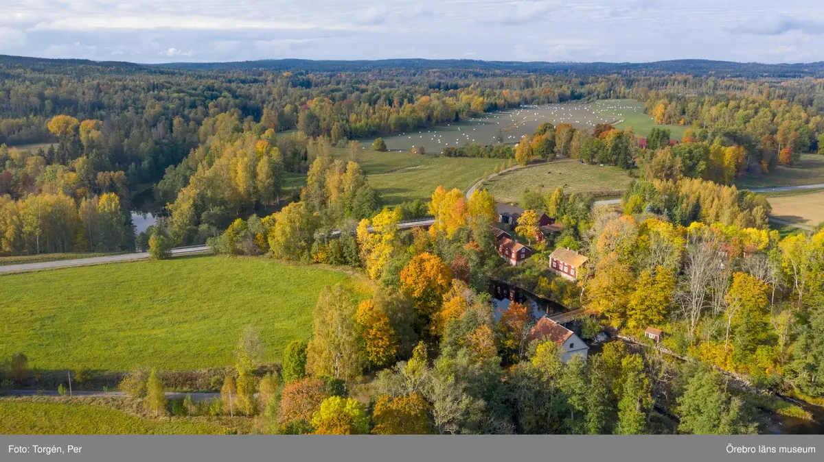 Drönar bilder över Järle kvarn