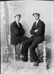 Gustaf Larsson och Wilhelm Larsson från Johannisfors, Forsmark socken, Uppland 1921