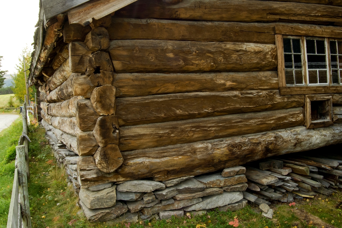 Fjøset er fra gården Steen og datert 1706. Bygningen er av tømmer over en etasje med inngang i gavlen. På taket er det villskifer som ikke er særlig vanlig i Østerdalen. Fjøset brukes i dag som utstillingslokale for landbruks- og hesteutstyr.