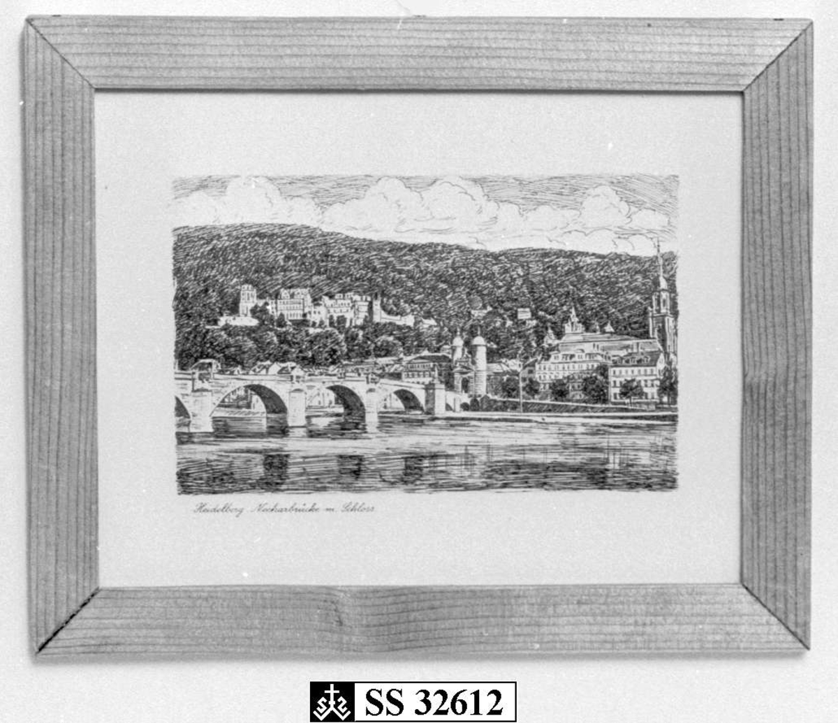 Bygninger i Heidelberg, Tyskland. 