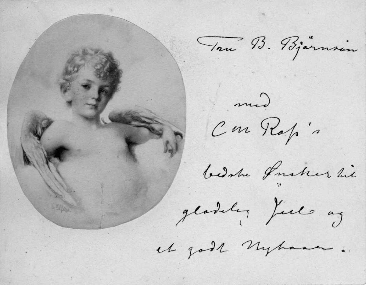 Engel, putto, hilsen,