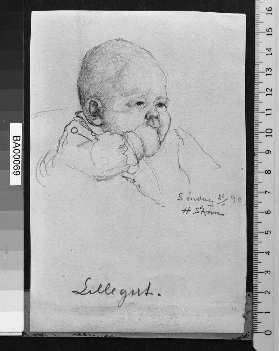 Bjørnstjerne Bjørnson (Lillegutt), tegning,