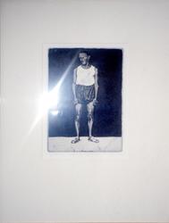 I singlet og treningsbukse [papir]