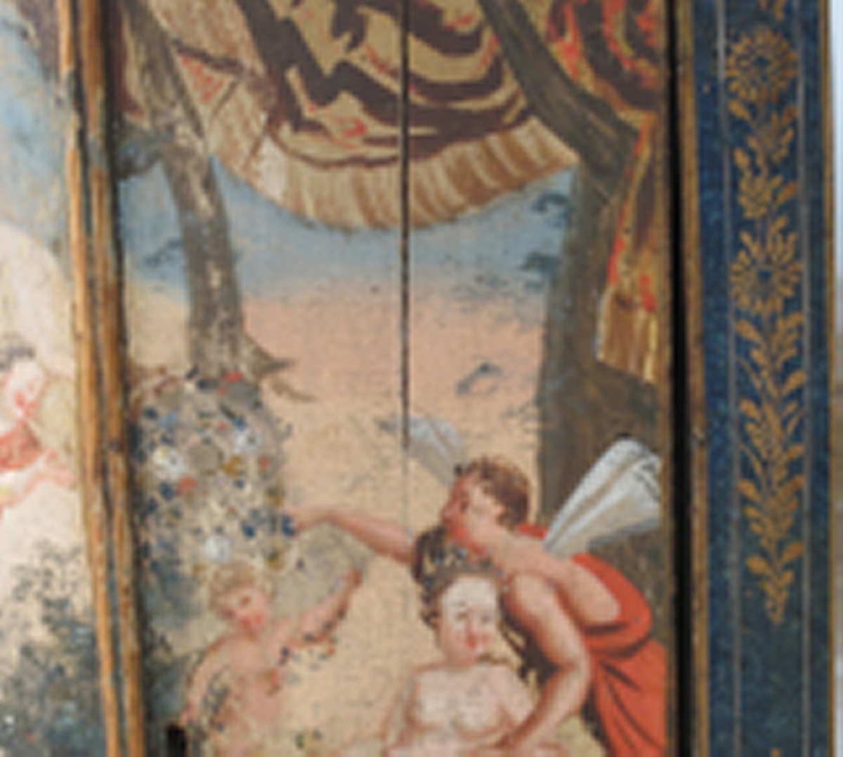 Venus og hennes hoff av amoriner og nymfer,
