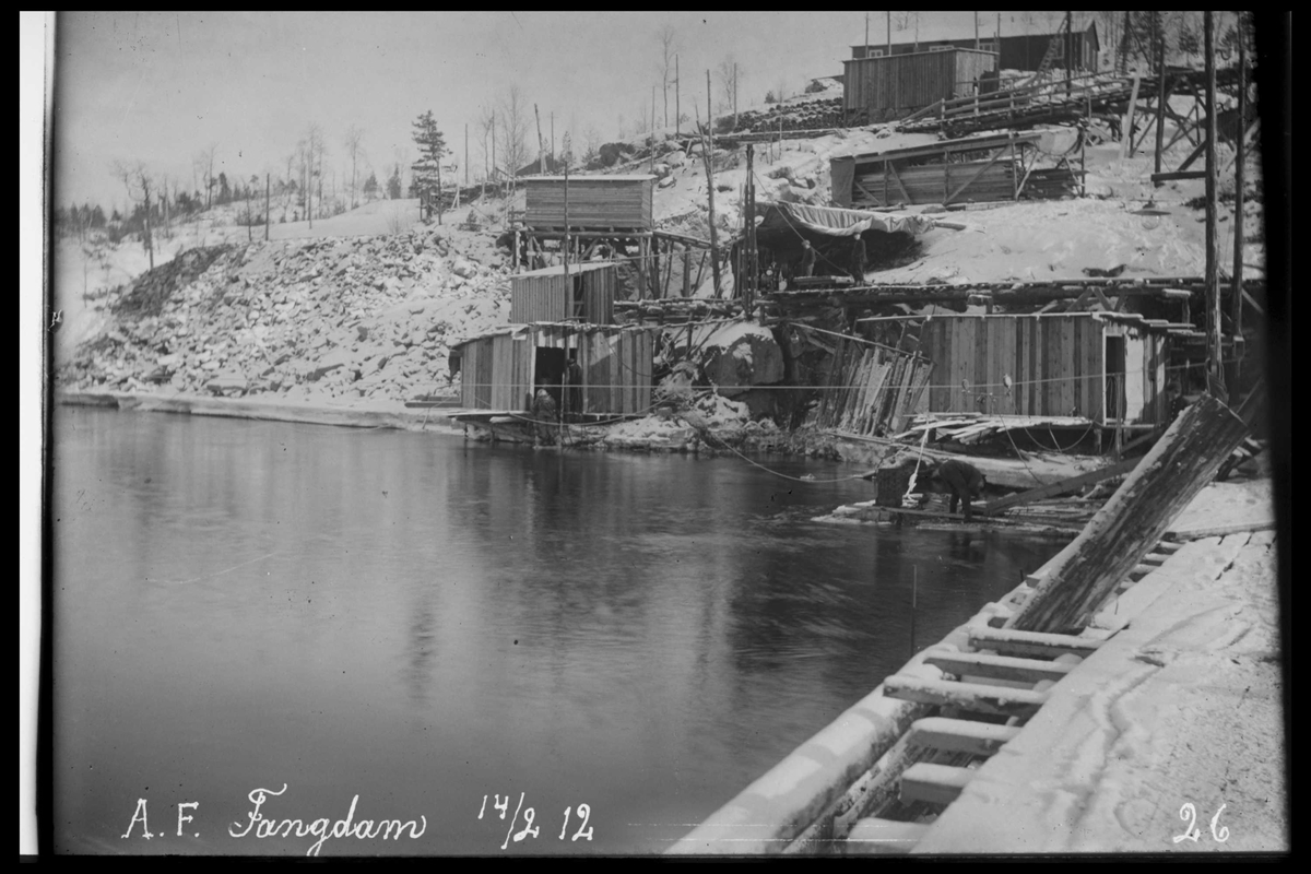 Arendal Fossekompani i begynnelsen av 1900-tallet
CD merket 0565, Bilde: 100
Sted: Haugsjå
Beskrivelse: Fangdam