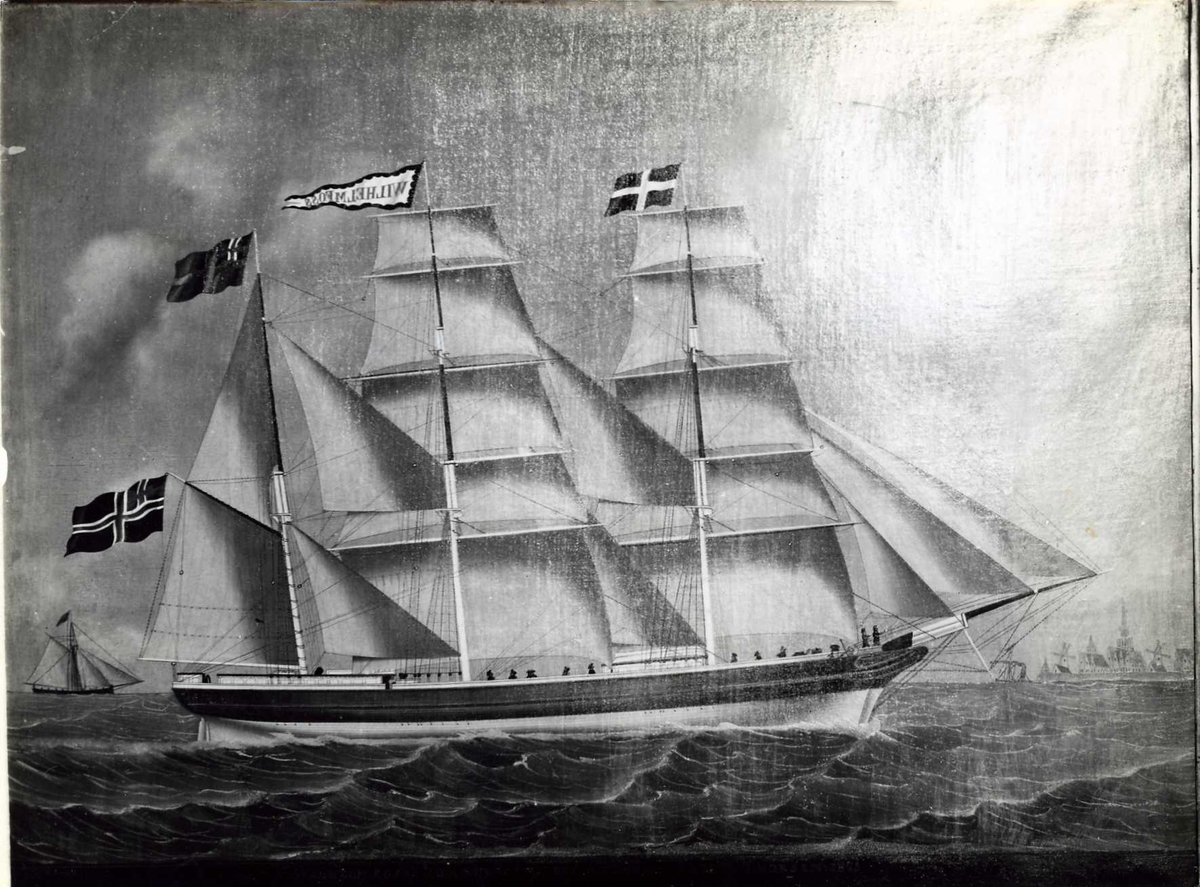 Fartøybilder fra Agder.
 
Navn: Wilhelm Foss
Kjennetegn: HVDB
Type: Bark
Bygget 1870 i Lillesand
Hjemmehavn: Arendal
Kilde: Hvite seil 4.20
Drektighet: 176,5 cl
Arkivref: Fartøybilder 86, AAA Neg. nr. 549
Tekst: Sandvigen, Arendal. Capt. M. Thorsen.

Opprinnelig filreferanse i eDepoet: F0121_Fartøybilder-SMW_090507\Wilhelm Foss330.tif