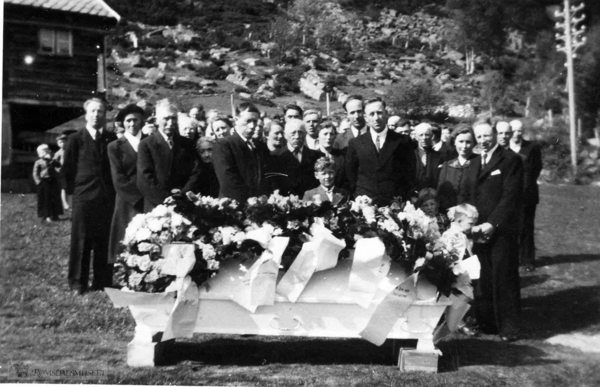 Begravelse på Klauset i 1955