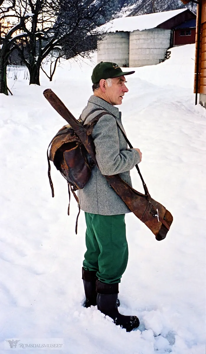 Kristian Austigard med skreppe fra Austigard.