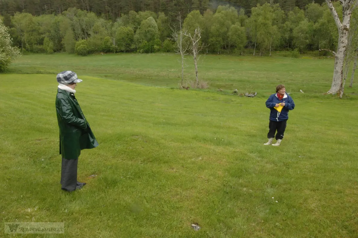 De gamle kirkegårdene på Veøya..Fra seminar "grubleseminar" med tverfaglig gruppe fra flere museer og institusjoner..(Se Romsdalsmuseets årbok 2008)