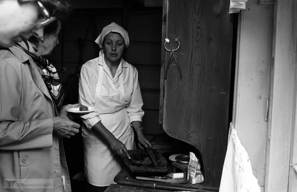 Olsokarrangementet på Romsdalsmuseet 1982. Aktører frå Vistdal bondekvinnelag med flere.