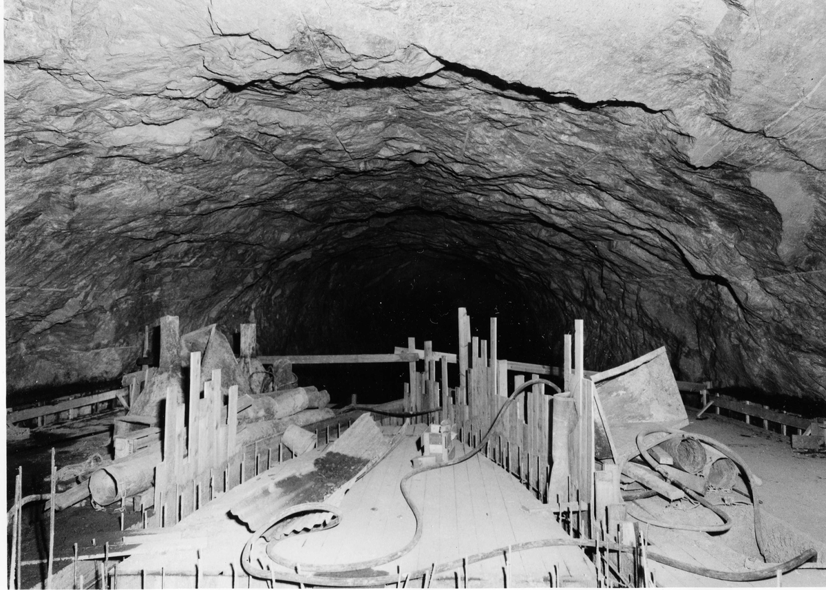 Oslo Lysverker. Kraftutbygginga. Nes kraftverk. Avløpstunnel. 1964?