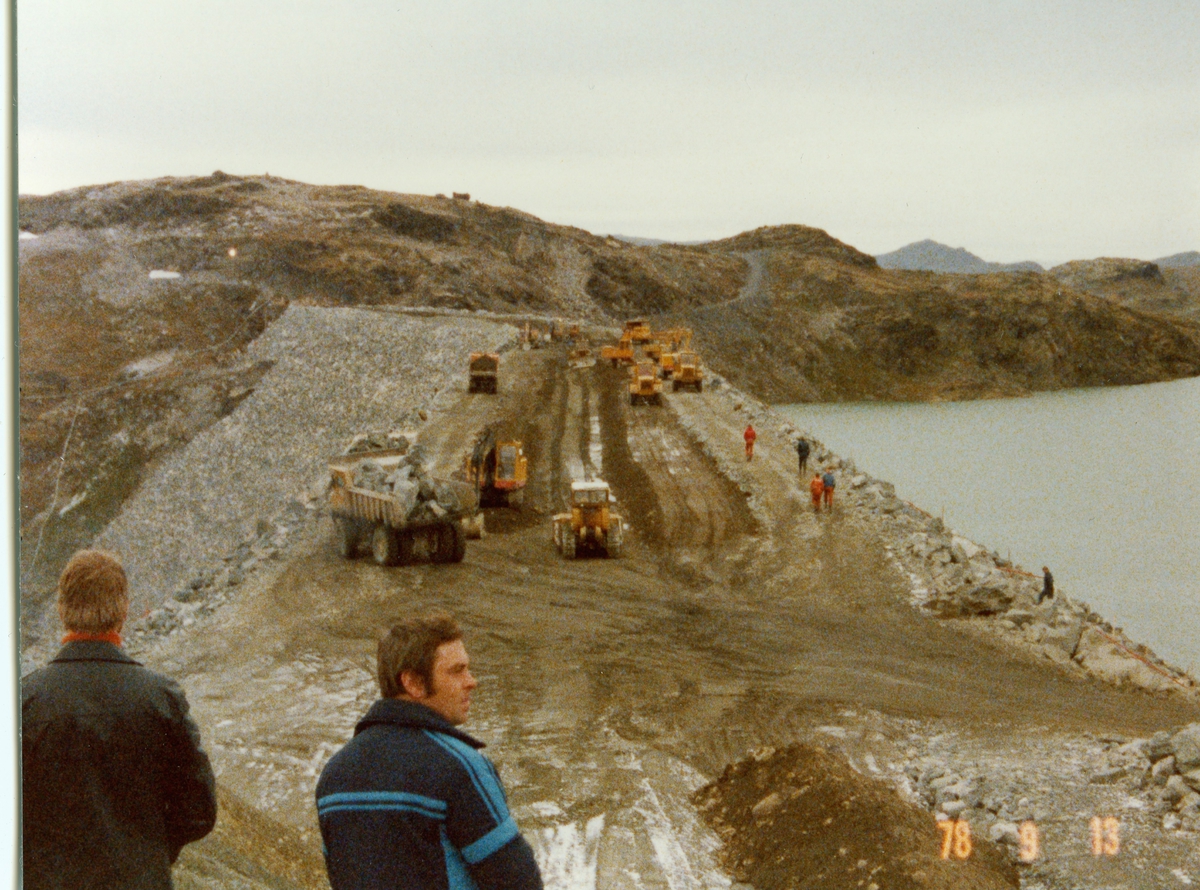 Oslo Lysverker. Flævassdammen, Hemsedal, 13.09.1978.