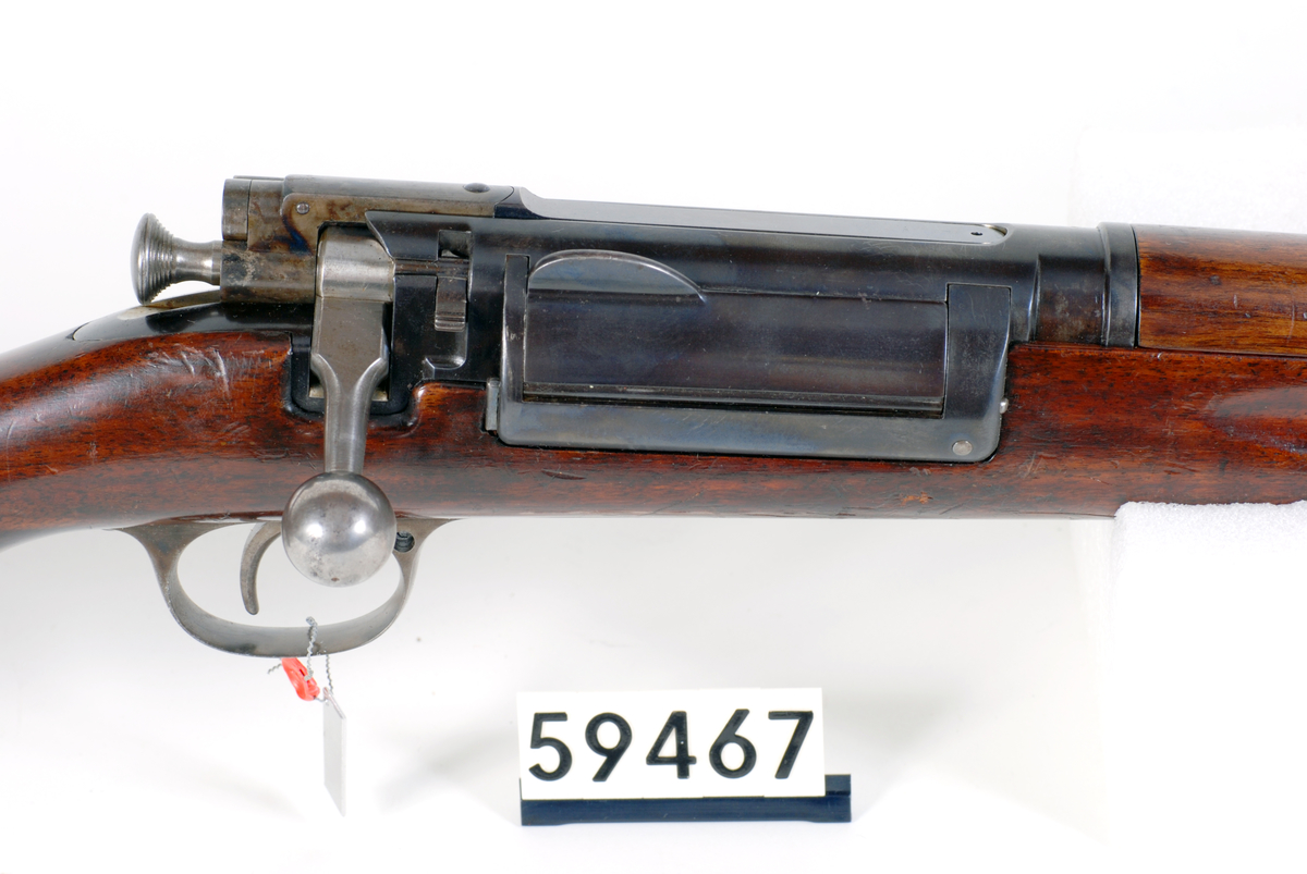 Prøvegevær 6,5x55 Krag Jørgensen -Forsvarshistorisk museum