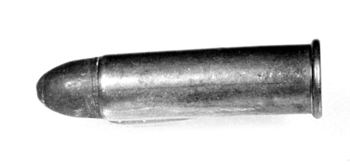 Britisk Boxer 11 mm jaktpatron, utviklet av oberst Edward Boxer i 1886. 