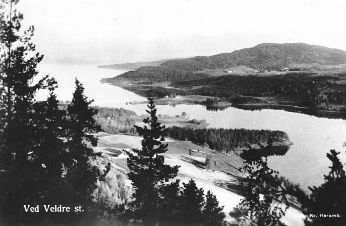 Utsikt fra Fangberget, Veldre over Furnesfjorden, Bunnefjorden.