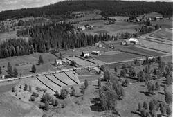 Flyfoto, midt i bildet: Onsumhagen, til høyre Solbakken. Åsm