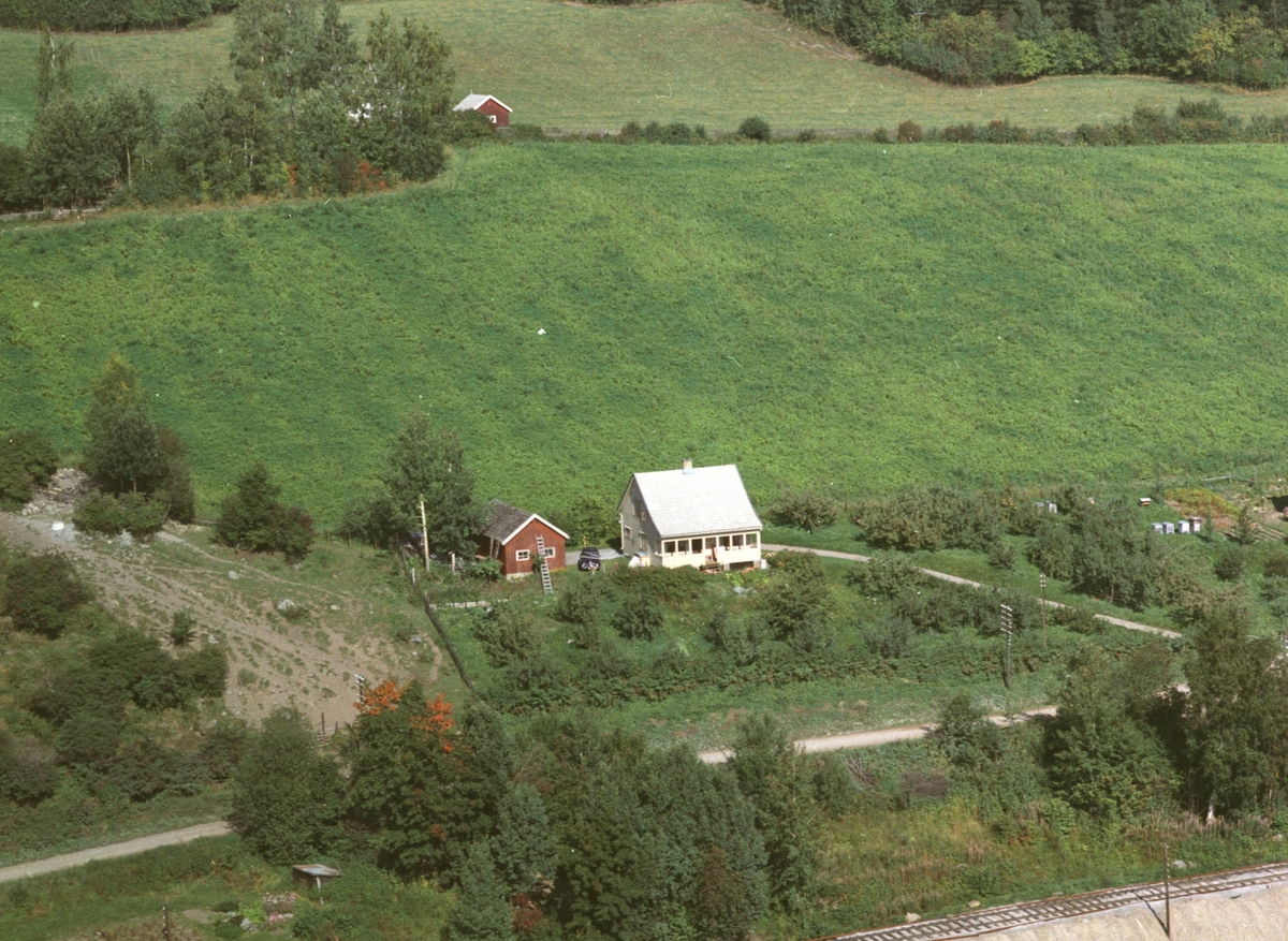 Flyfoto, Solstad, Tandevegen, Ringsaker.
