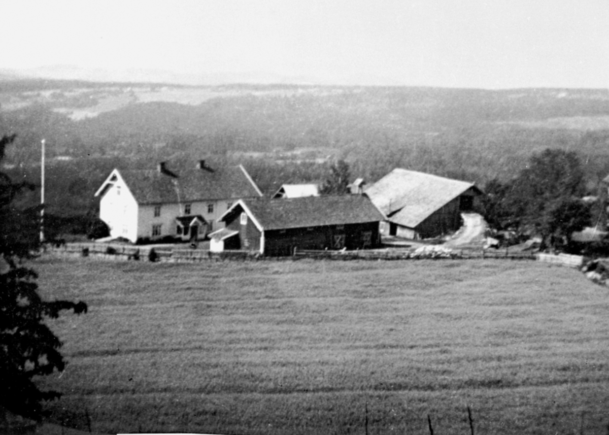 Bjørge søndre, Veldre, Ringsaker. Låven brant 17. mai 1947.