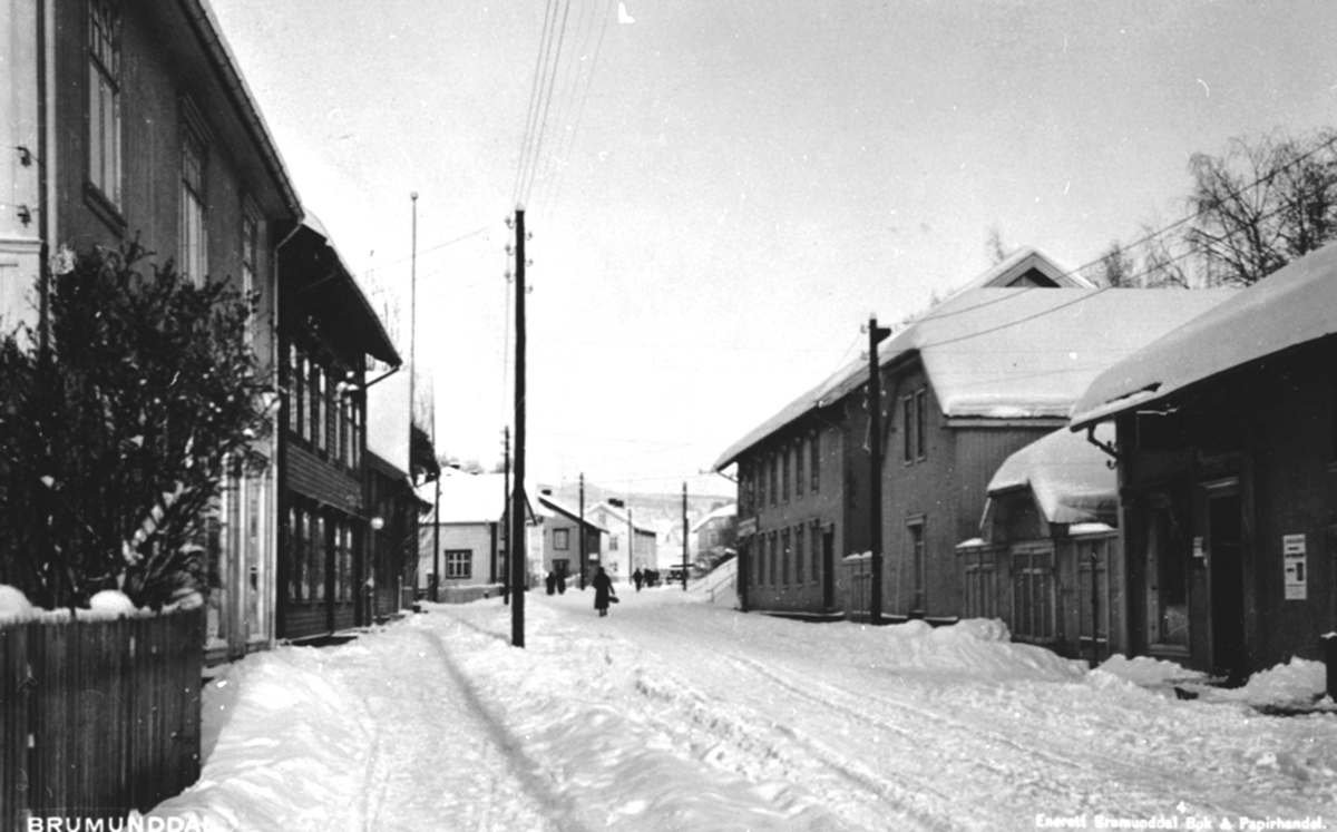 Gamlegata, Brumunddal, Vinter.