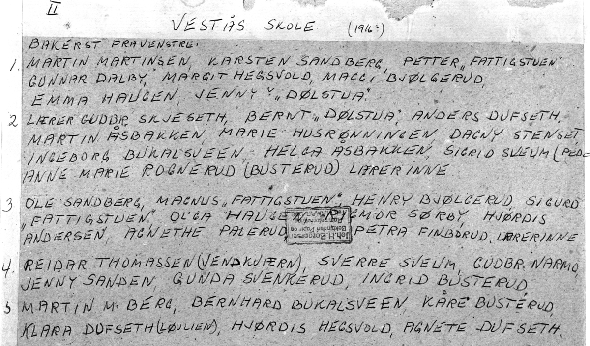 GRUPPE: 39, SKOLEELEVER, VESTÅS SKOLEDUBL: 414-815 + 414-4063. 