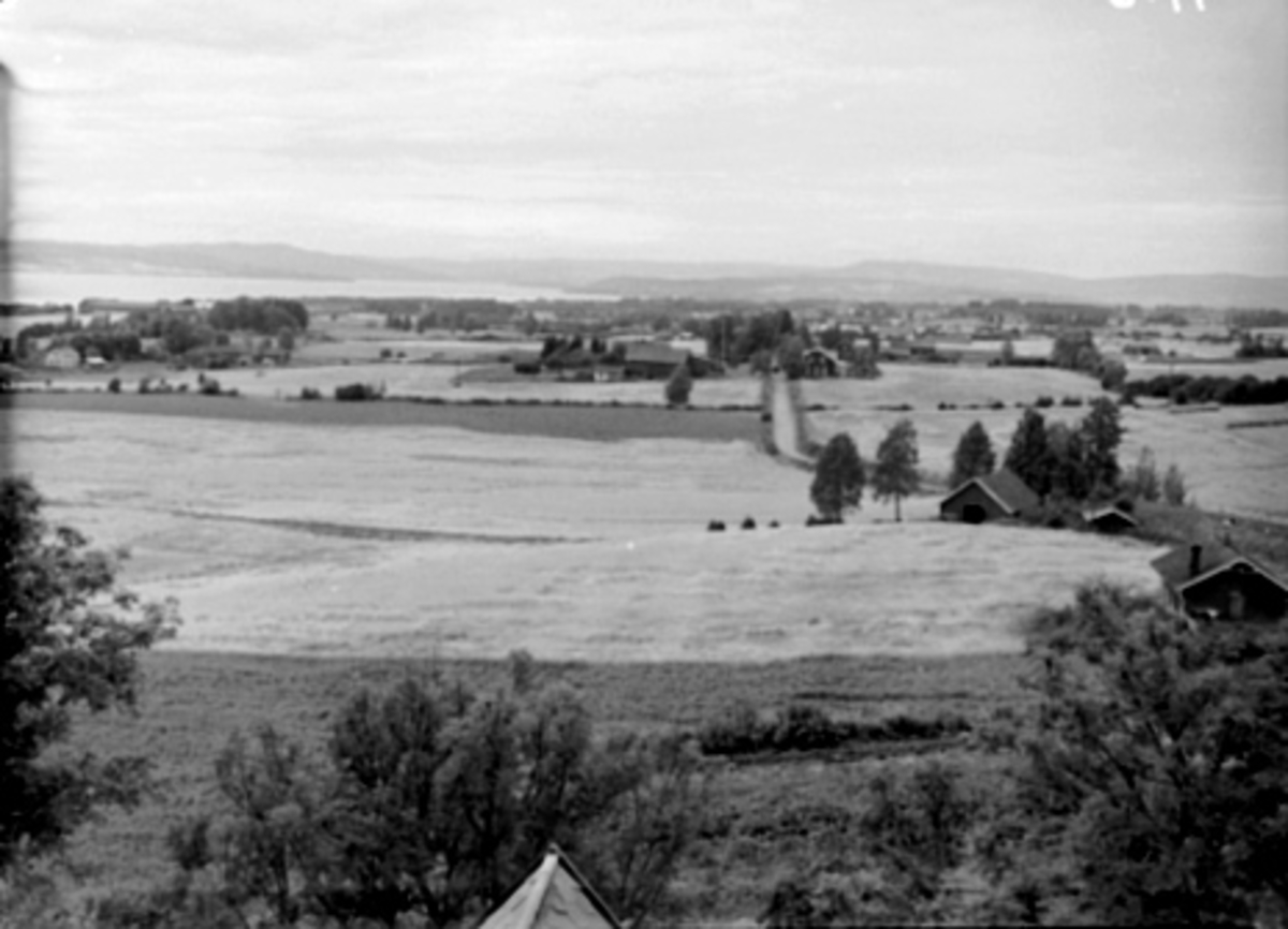 UTSIKT FRA STANGE KIRKE MOT NORD