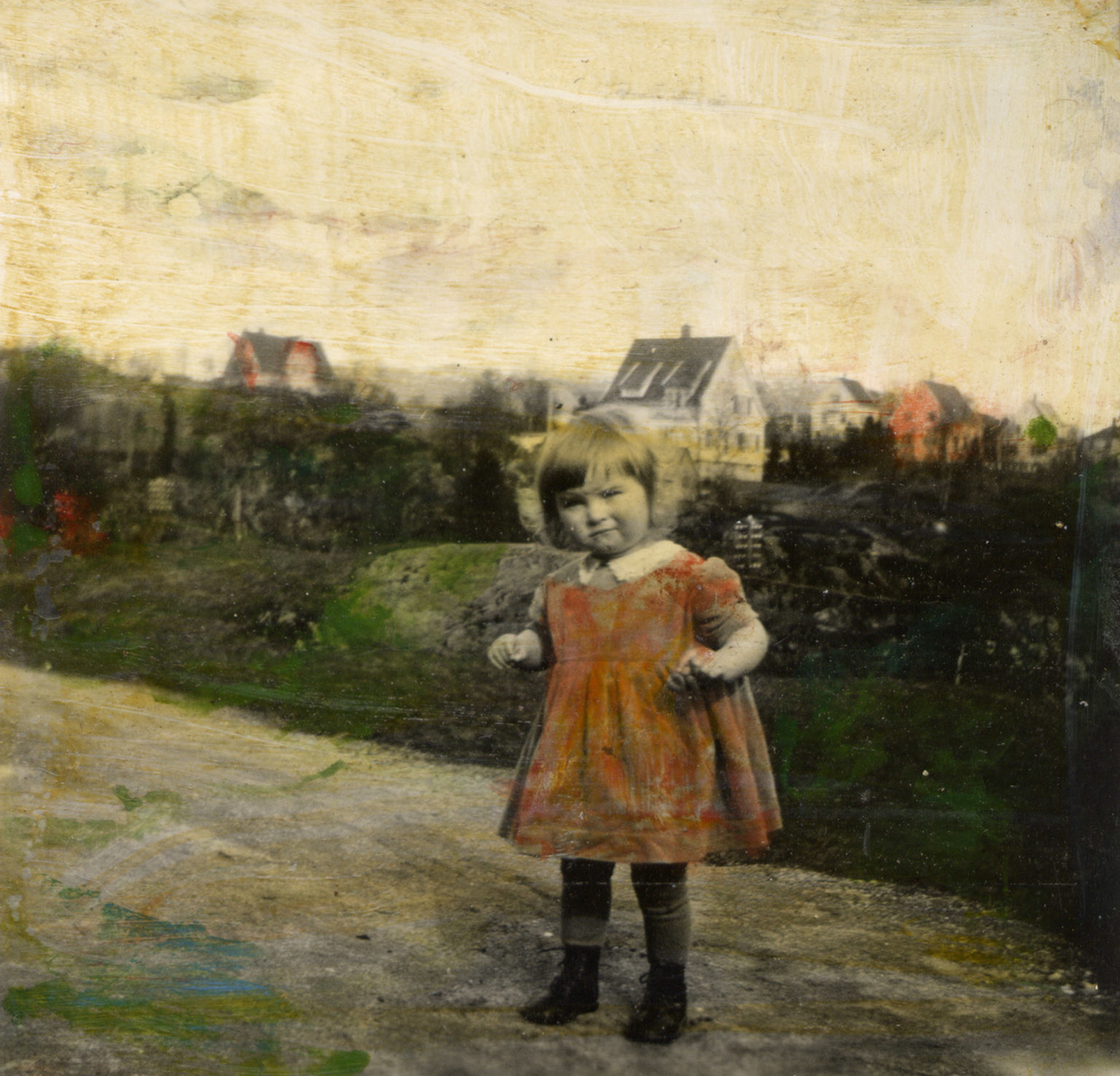 Herborg Kiberg som barn.