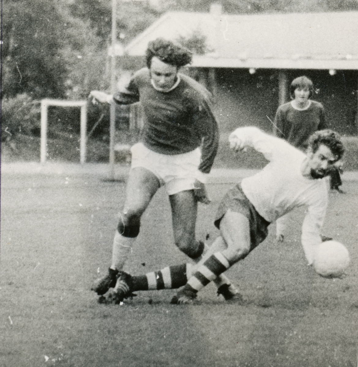 Fotballkamp på Odda stadion i 1975