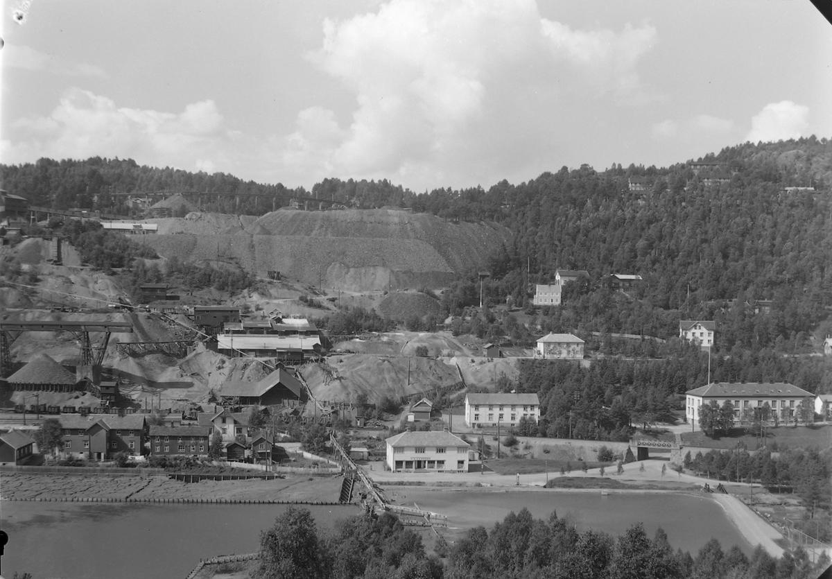 Løkken Verk, sentrumsbebyggelse, berghalder, "Slamdammen".