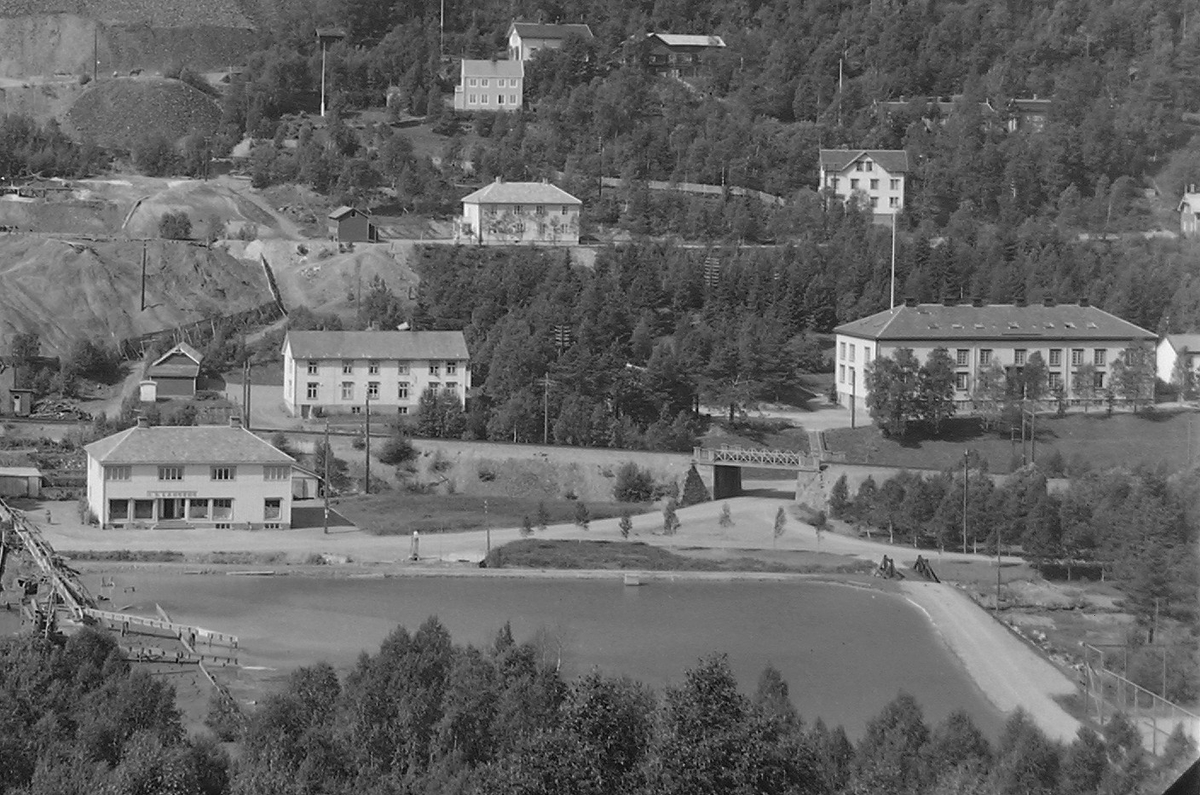 Løkken Verk, sentrumsbebyggelse, berghalder, "Slamdammen".