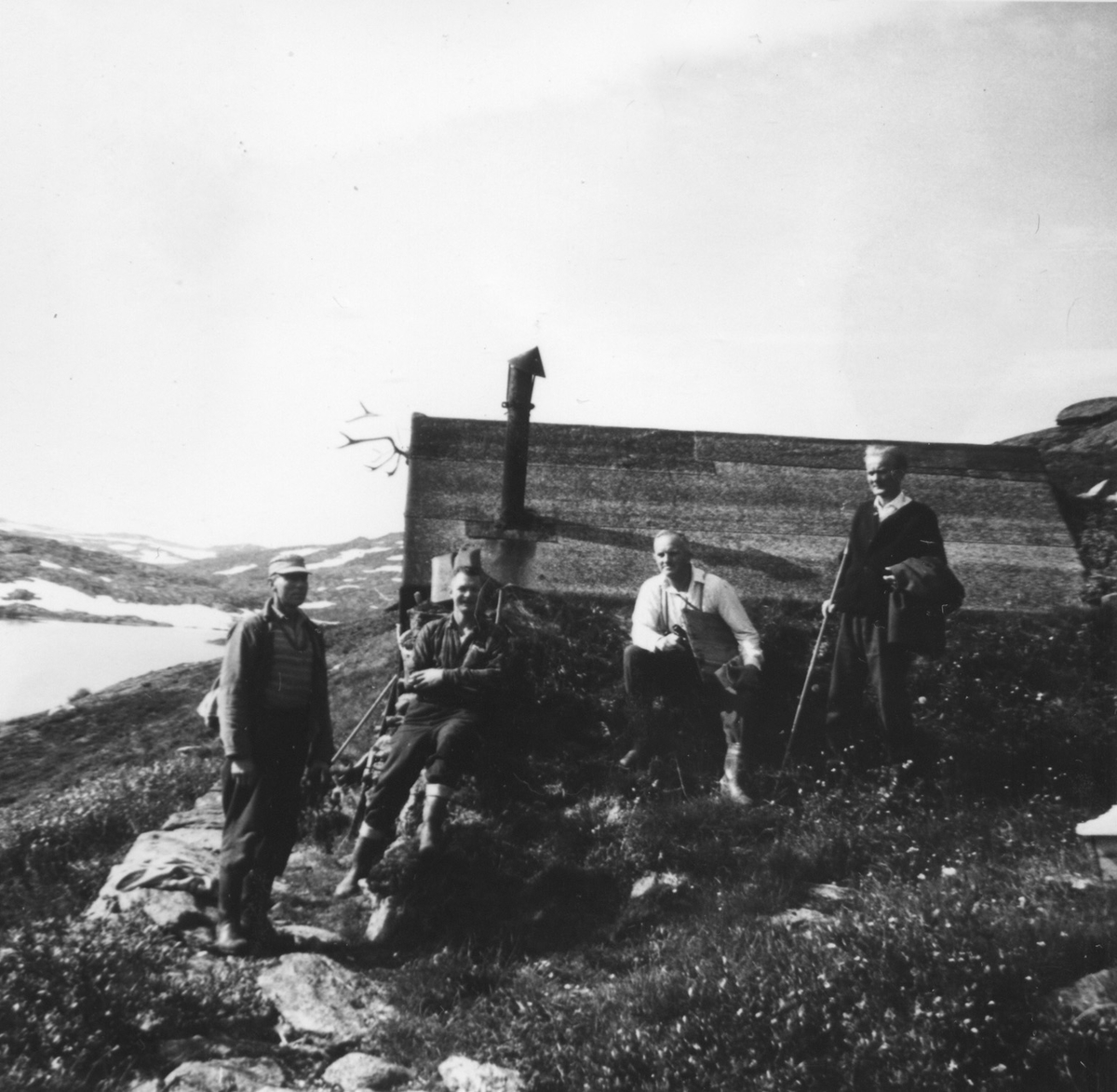 Jaktbu - steinbua i Håvardsbakkane. 