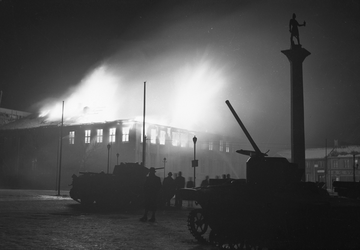 Brann i Harmonien på Torvet
