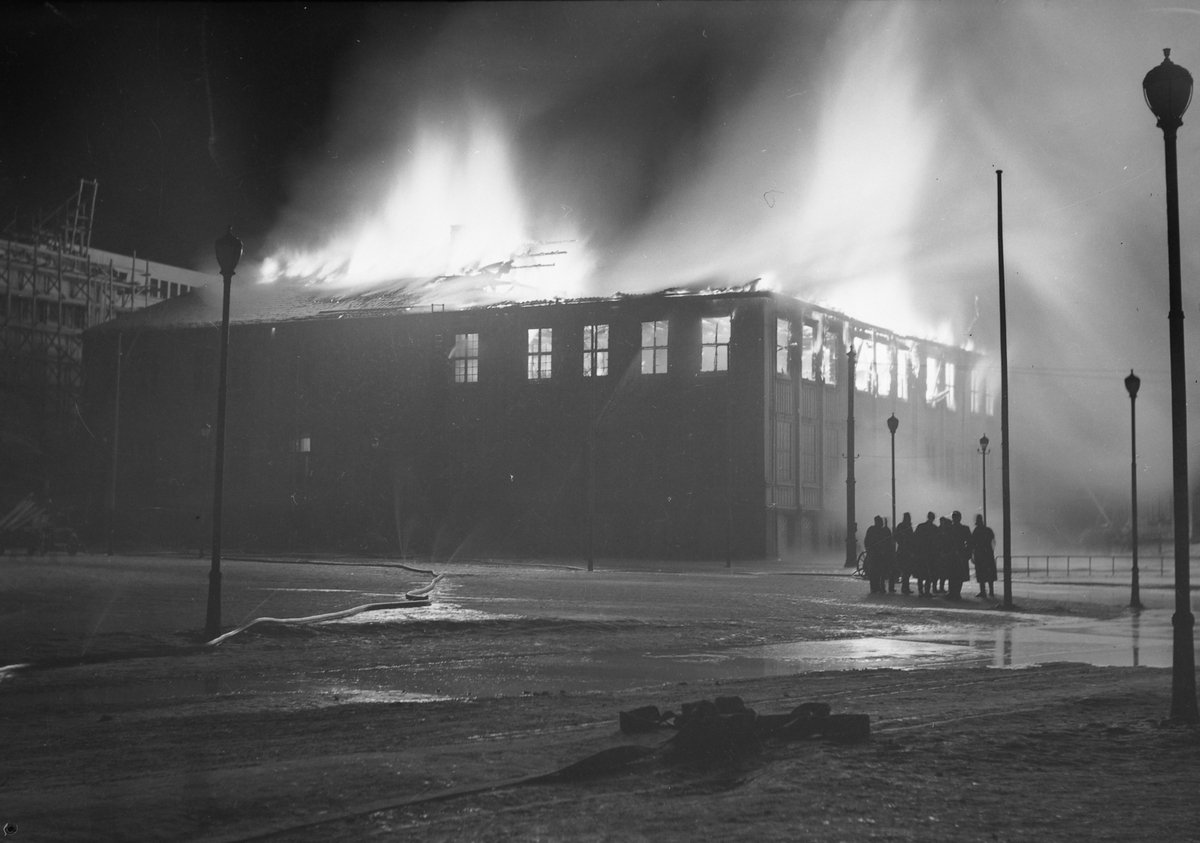 Brann i Harmonien på Torvet