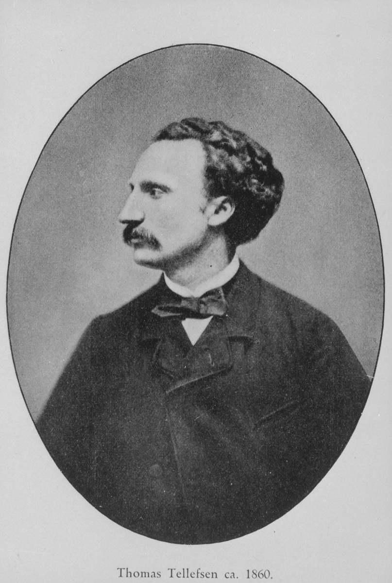 Organist Thomas Dyke Acland Tellefsen (Portretter fra Harmonien). (kopi)