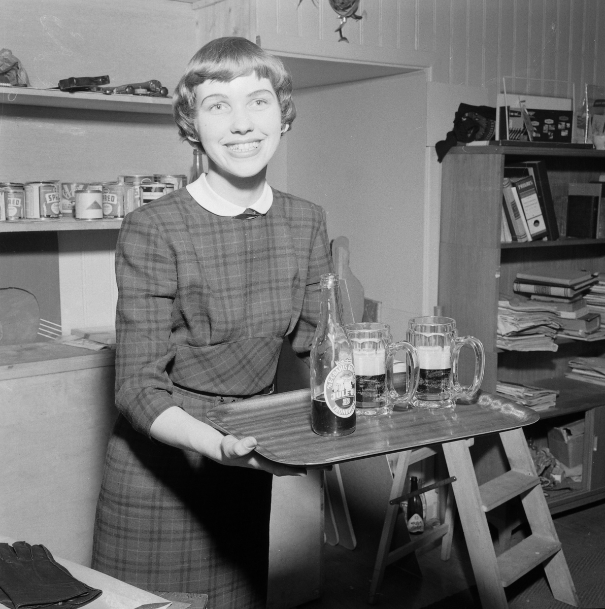 E.C. Dahls Bryggeri. Reklamefoto for juleøl