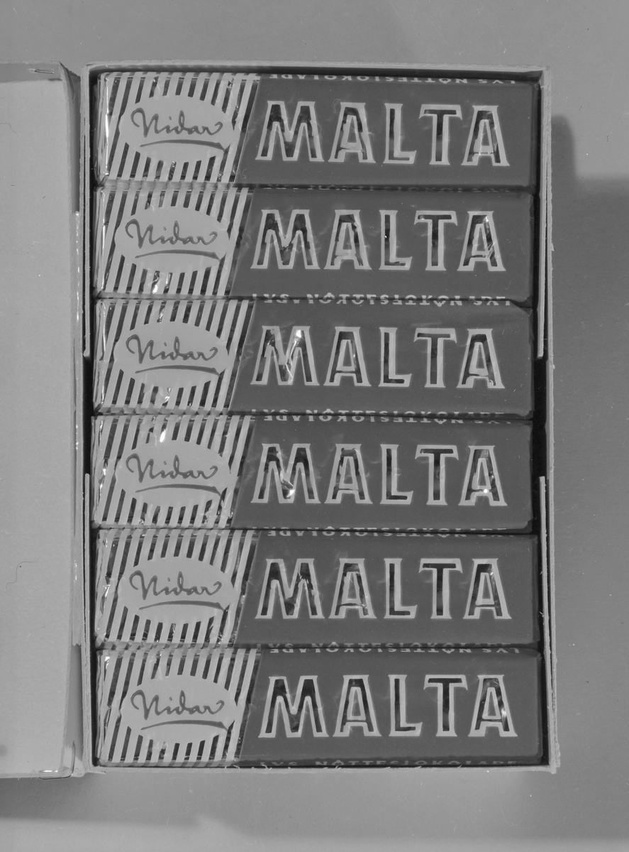 Malta sjokolade fra Nidar Chokoladefabrik A/S