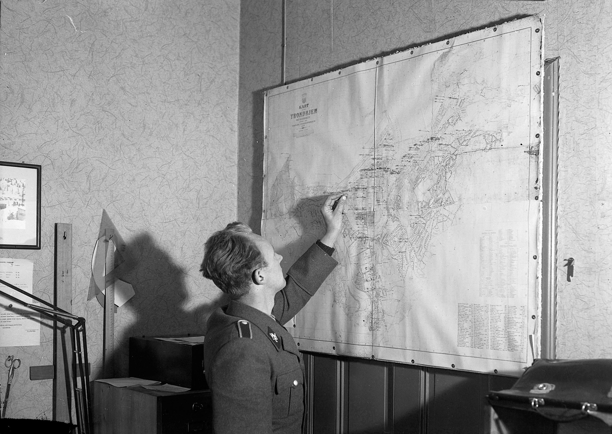 Kart over trafikkulykker ved politikammerets trafikkavdeling