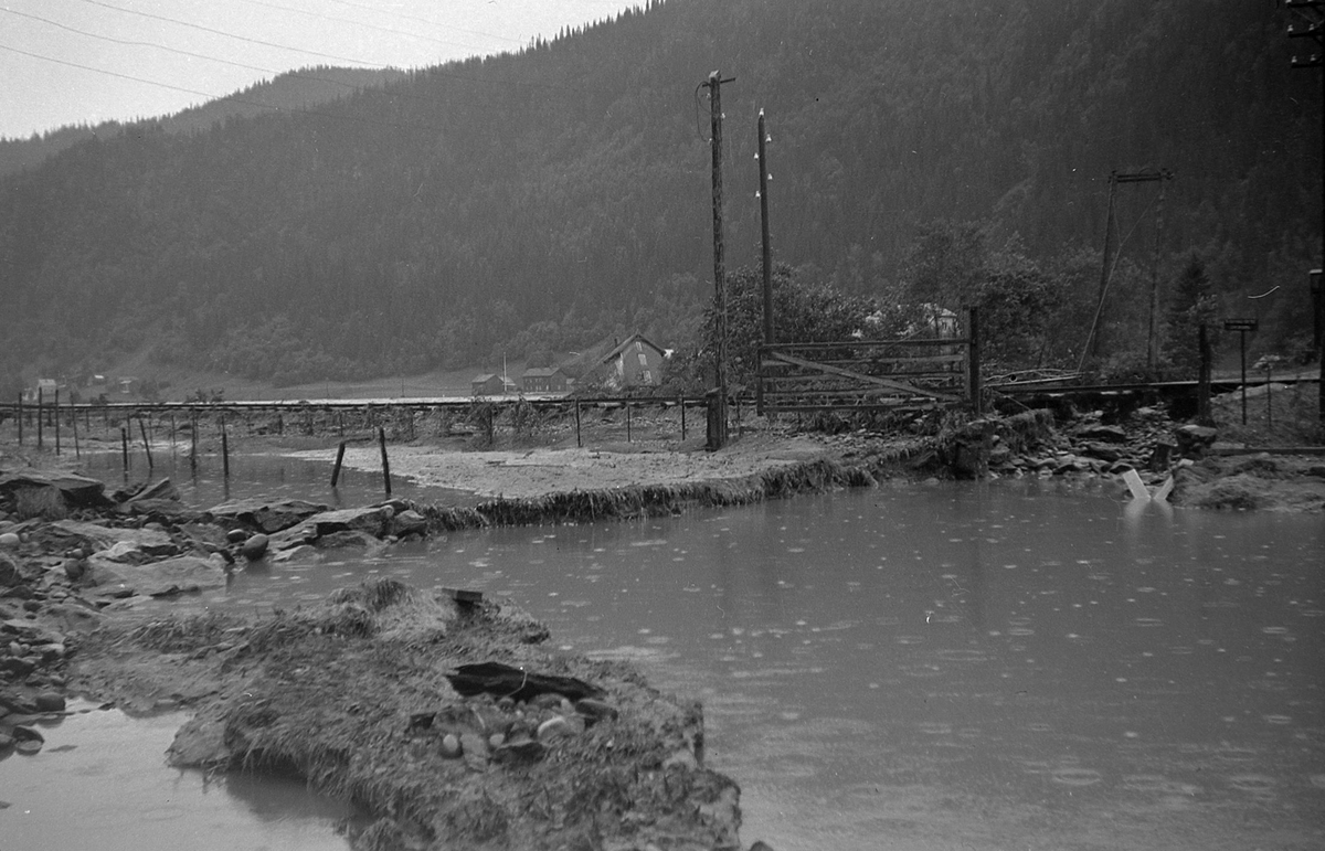 Flomskader på strekningen Støren - Singsås i 1940