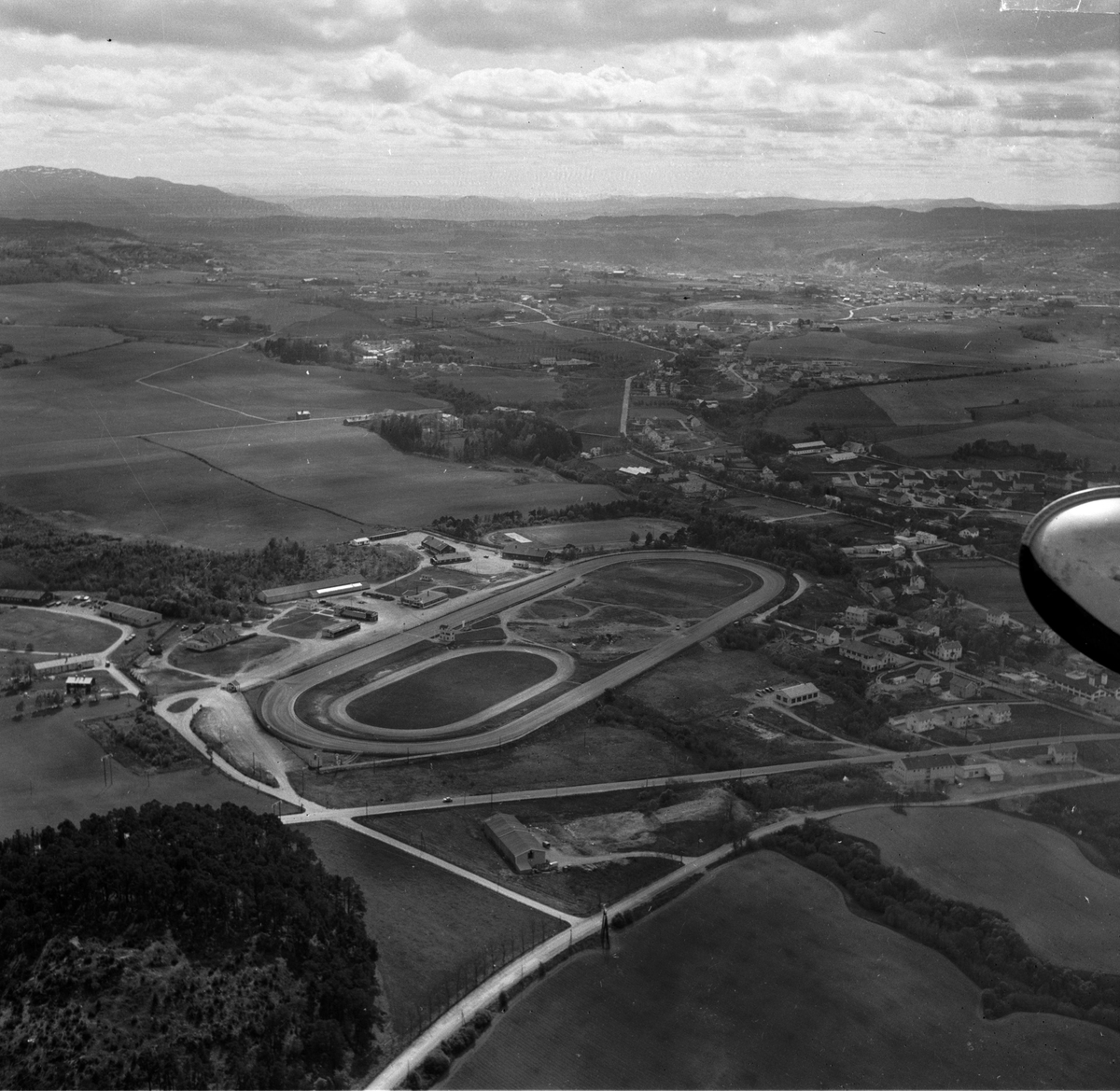 Trøndelag Travbane sett fra lufta