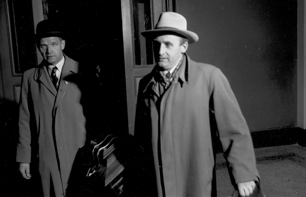 Stemmeopptelling i Rådhuset ved stortingsvalget i 1949