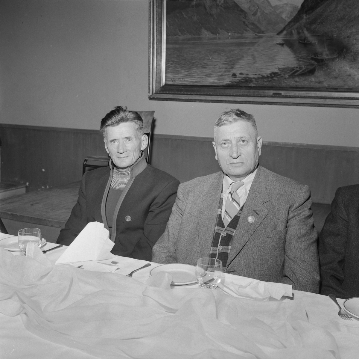 Samenes festmiddag i Folket Hus  i forbindelse med landsmøtet i Trondheim 1957