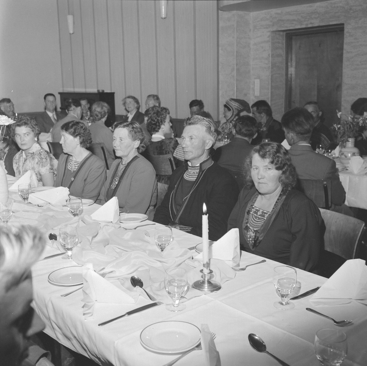 Samenes festmiddag i Folket Hus  i forbindelse med landsmøtet i Trondheim 1957