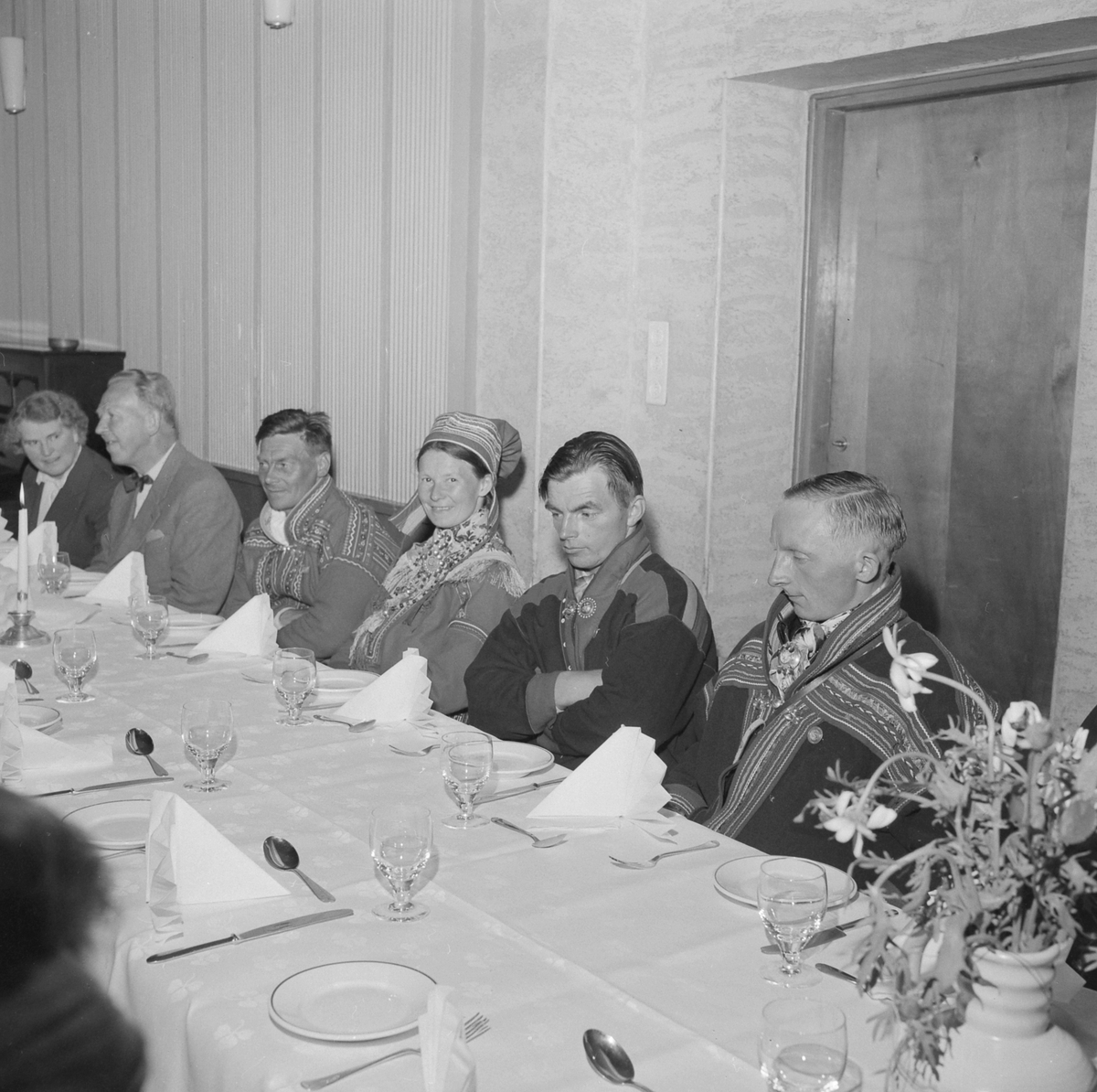 Samenes festmiddag i Folket Hus  i forbindelse med landsmøtet i Trondheim 1957