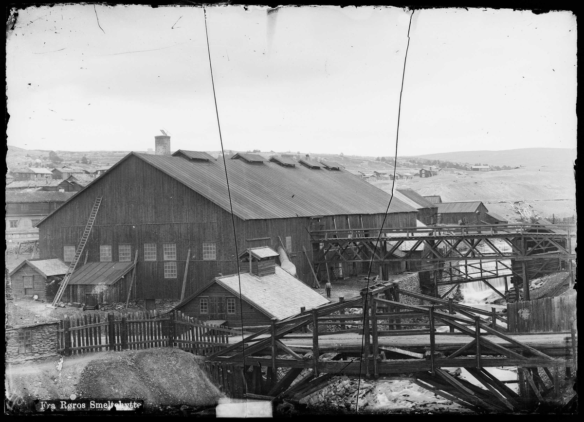 Smeltehytta på Røros sett fra Slegghaugen