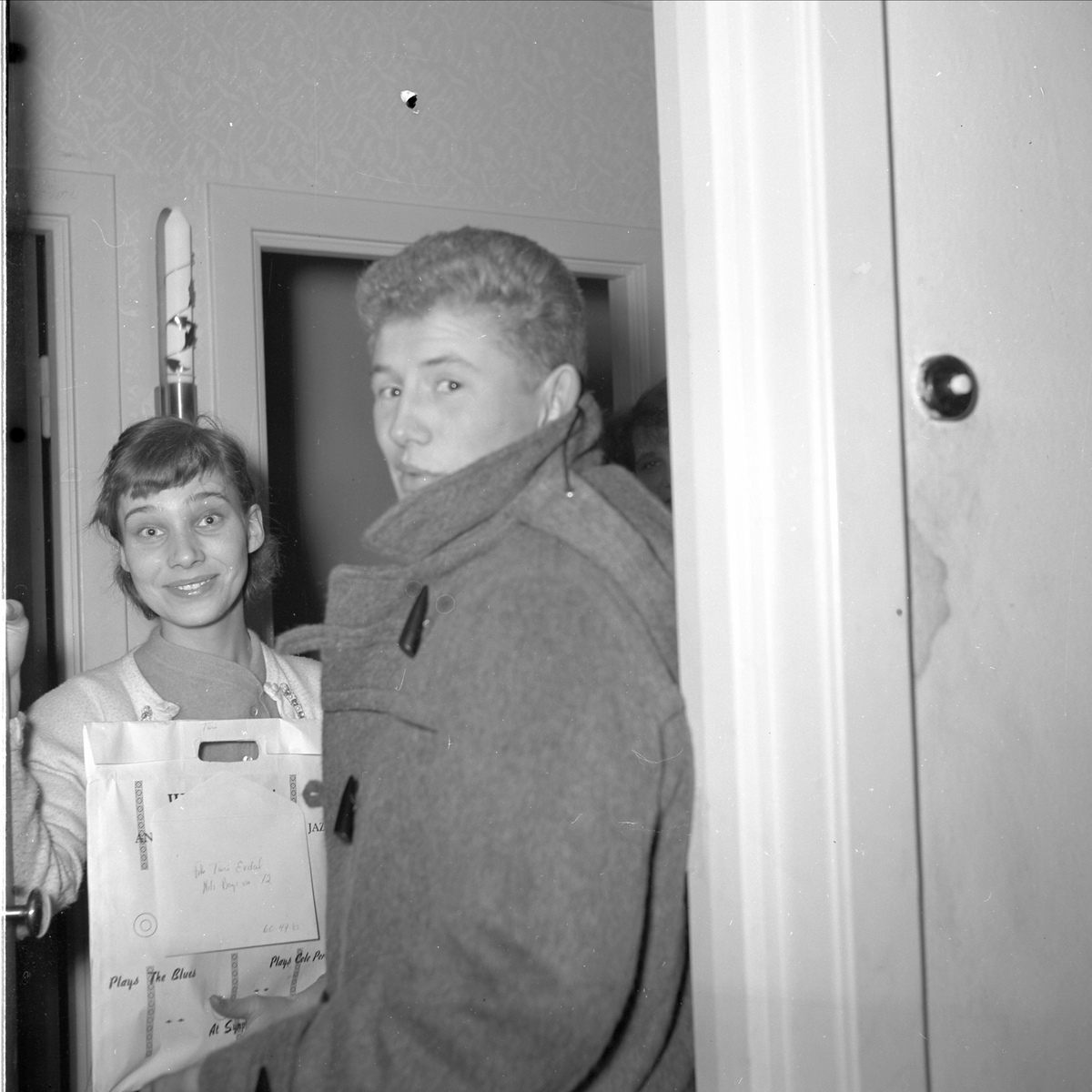 JON REISTADS HJEMKOMST FRA AMERIKA, DESEMBER 1957. 