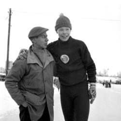 Hamar stadion, ukjent, skøyteløper Per Ivar Moe.