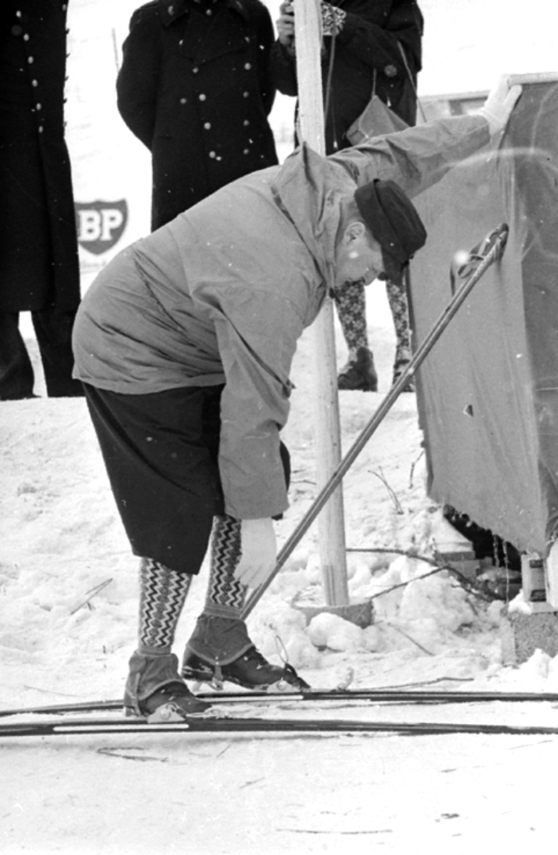 NM på ski 1964, Alhaugjordet på Stafsberg ved Hamar. kong Olav