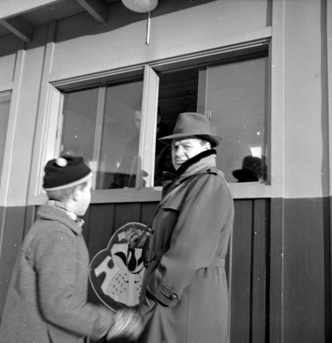 Harald Johannessen og ukjent.